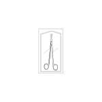 Merit Sterile ML Dissecting Scissors, 5-1/2", Curved