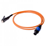 Orange 1.8m Test Lead Terminated in Crocodile Clip