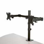 Desk Mount Dual Monitor Arm for up to 32" Displays