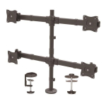 Desk Mount Quad Monitor Arm Ergonomic VESA 4 Monitor