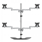 Desktop Quad Monitor Stand Ergonomic VESA 4