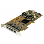 4 Port Gigabit Power Ethernet PCIe Network Card