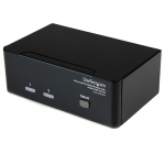2 Port Dual DVI USB KVM Switch Audio USB 2.0 Hub