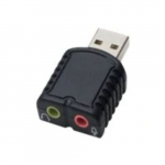 USB 2.0 External Stereo Sound Adapter, Mic Input