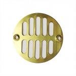Polished Brass Shower Drain Grill