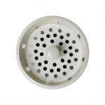 3-1/4" Strainer Basket with Stopper, White