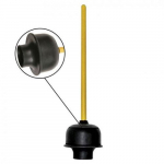 Modern Deluxe Flanged Toilet Plunger
