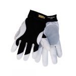 TrueFit Goatskin Kevlar Gloves, Black/White, 2XL