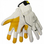 Goatskin Full Finger Mechanics Gloves with Elastic