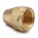 Brass SAE 45deg Long Nut, #3