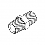 1-1/4" Hex Nipple Stainless