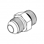 02 Male JIC - 02 Male O-Ring