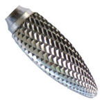 SH-1 Flame Shape Double Cut Carbide Burr