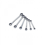 12 Point Box-end Ratcheting Wrenches Set, 6 Pieces