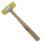 Wooden Handle with Fixed Plastic Faces Hammer