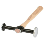Bodywork Hammer, Two Head Wood Handle, 13-3/4"