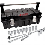 Hand Socket Set with Plastic Case, SAE, 12-Point