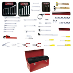 SAE Automotive Basic Set with Metallic Toolbox