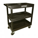 Utility Plastic Cart 35" with 3 Shelves