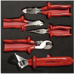 1000 V Plier and Adjustable Wrench Set with EVA Tray
