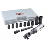 Flexible Head Air Ratchet Set with Sockets In Inches
