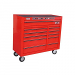 41", 11-Drawer Super-Duty Roller Cabinet, Red
