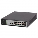 12-Port/8 PoE+ Front-Facing Rackmount Switch