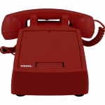 VoIP Desk Phones with Auto Dialer Red Color