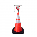Cone Signs Sign, Non Reflective No Parking Symbol