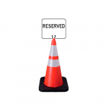 Cone Signs Sign, Clip-On, Non Reflective Reserved