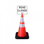 Cone Signs Sign, Non Reflective Road Closed