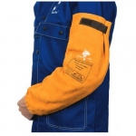 Golden Brown 21" Leather Sleeve with Hook & Loop