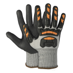 Cut Resistant Impact Gloves Nitrile Dipped Large