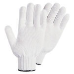 Polyester String Knit Glove, Large, White