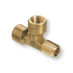 1/4" Street Brass Tee Fitting 1000 PSIG