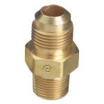 3/8" Brass Flare Tubing Adapter