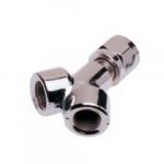 Oxygen 1240 Female - 1/4" Female Y-Connector