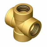 0.843 - 0.847" x 1/2" Pipe Cross Fitting
