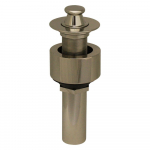 Drain with Pull-up Plug, Polished Nickel
