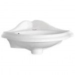 Isabella Collection Corner Basin with Oval Bowl