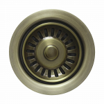 3-1/2" Kitchen Basket Strainer Antique Brass