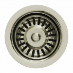 3-1/2" Kitchen Basket Strainer Polished Nickel