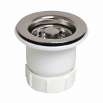 2" Kitchen Basket Strainer Brushed Nickel