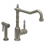 Handle Faucet with Traditional Swivel Spout
