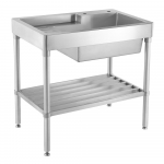 Freestanding Sink with Drainboard 33"