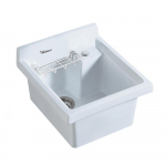 Vitreous China Single Bowl, Drop-In Sink