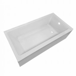 Alcove Soaking Bathtub with Drain Hole Right