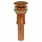 Decorative Pop-up Mushroom Drain without Overflow