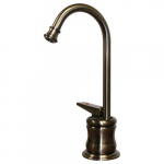 Faucet Hot Water with Gooseneck Spout, Pewter