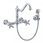 Wall Mount Faucet w/ Traditional Spout